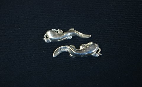 Namazu Sterling Silver Menuki Namazu Sterling Silver Menuki