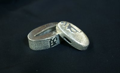 Bonji Sterling Silver Fuchi/Kashira Bonji Sterling Silver Fuchi/Kashira