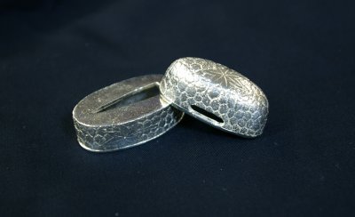 Momiji Sterling Silver Fuchi/Kashira Momiji Sterling Silver Fuchi/Kashira
